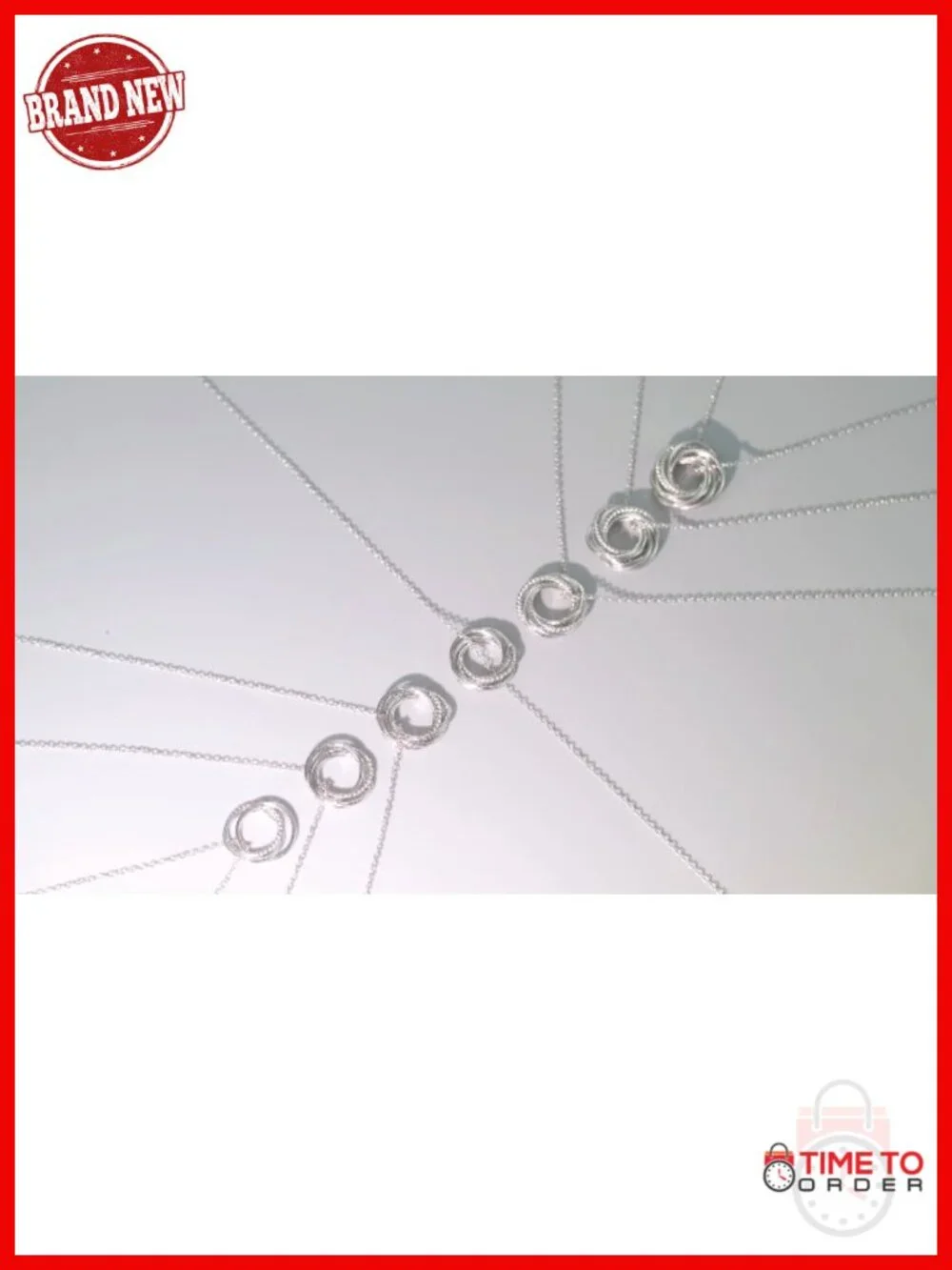 70th Birthday Sterling Silver Pendant Necklace for Women
